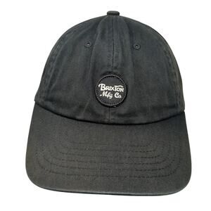 Brixton Mfg Co Slideback Baseball Cap Black One Size Adjustable Embroidered